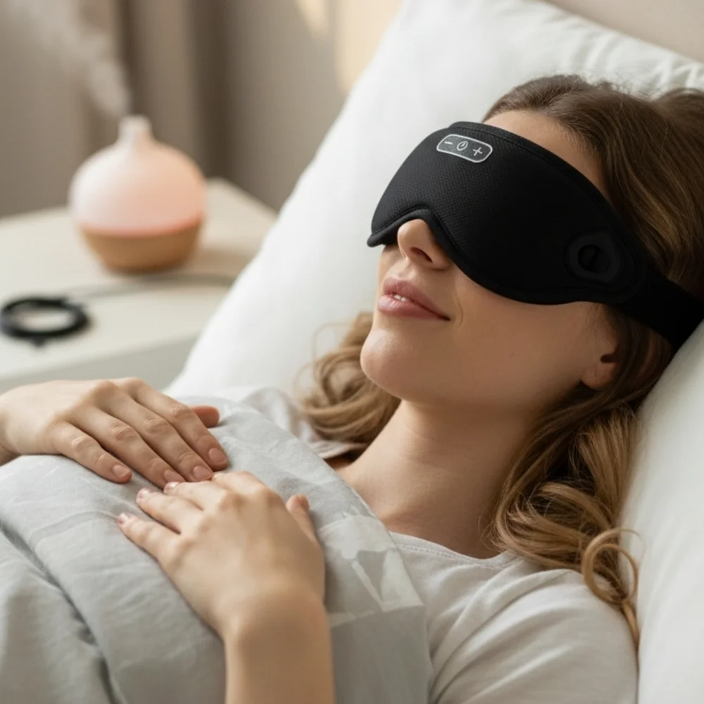 Smart Sleep VR Mask with Audio - Black
